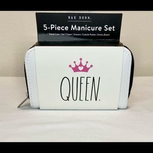 RAE DUNN QUEEN 5 Piece MANICURE SET NWT